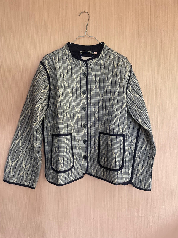 HABIBA AMINA IKAT CHINA JACKET Jacket INDIGO