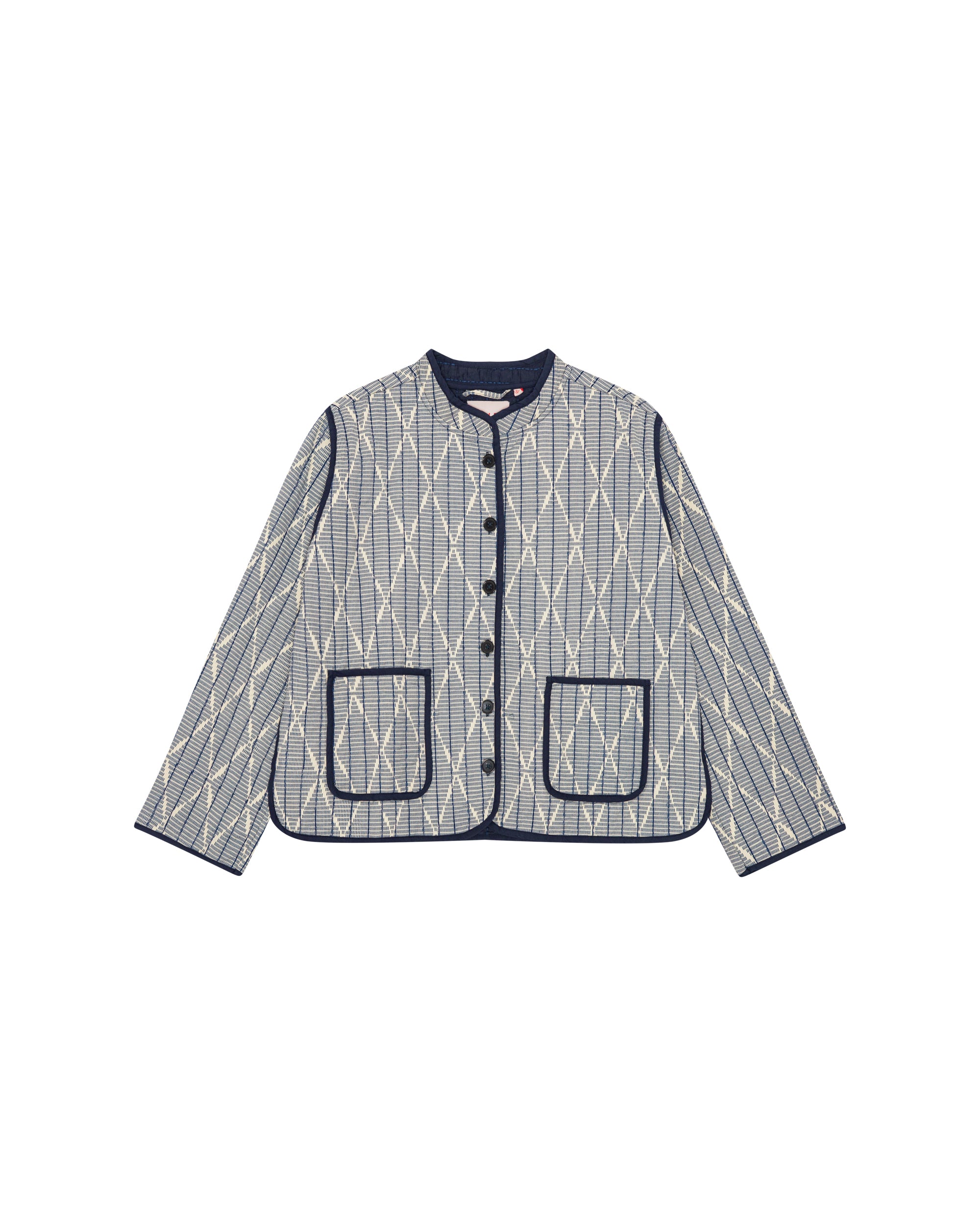 HABIBA AMINA IKAT CHINA JACKET Jacket INDIGO