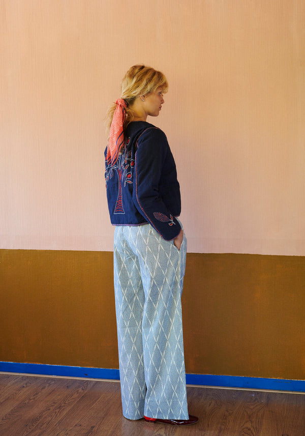 HABIBA AMINA IKAT PANTS RELAXED Pants INDIGO