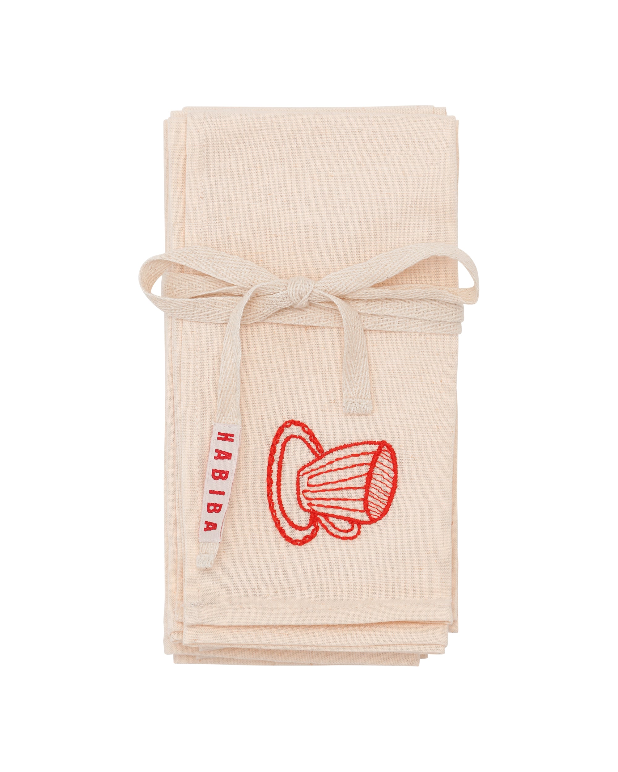 HABIBA AMORE TABLE NAPKINS 4 PCS Table napkins VANILLA