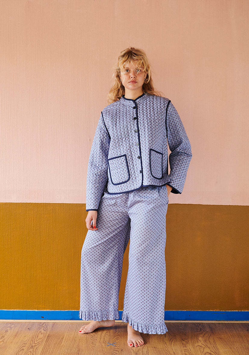 HABIBA ASTRID QUILTED CHINA JACKET Jacket SAPPHIRE