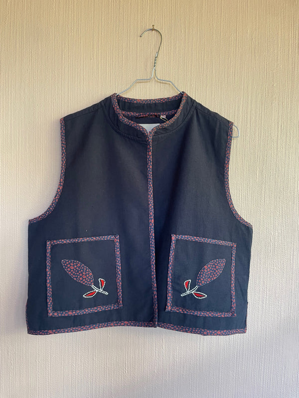 HABIBA BOHEMIA SHORT WAISTCOAT Waistcoat INDIGO