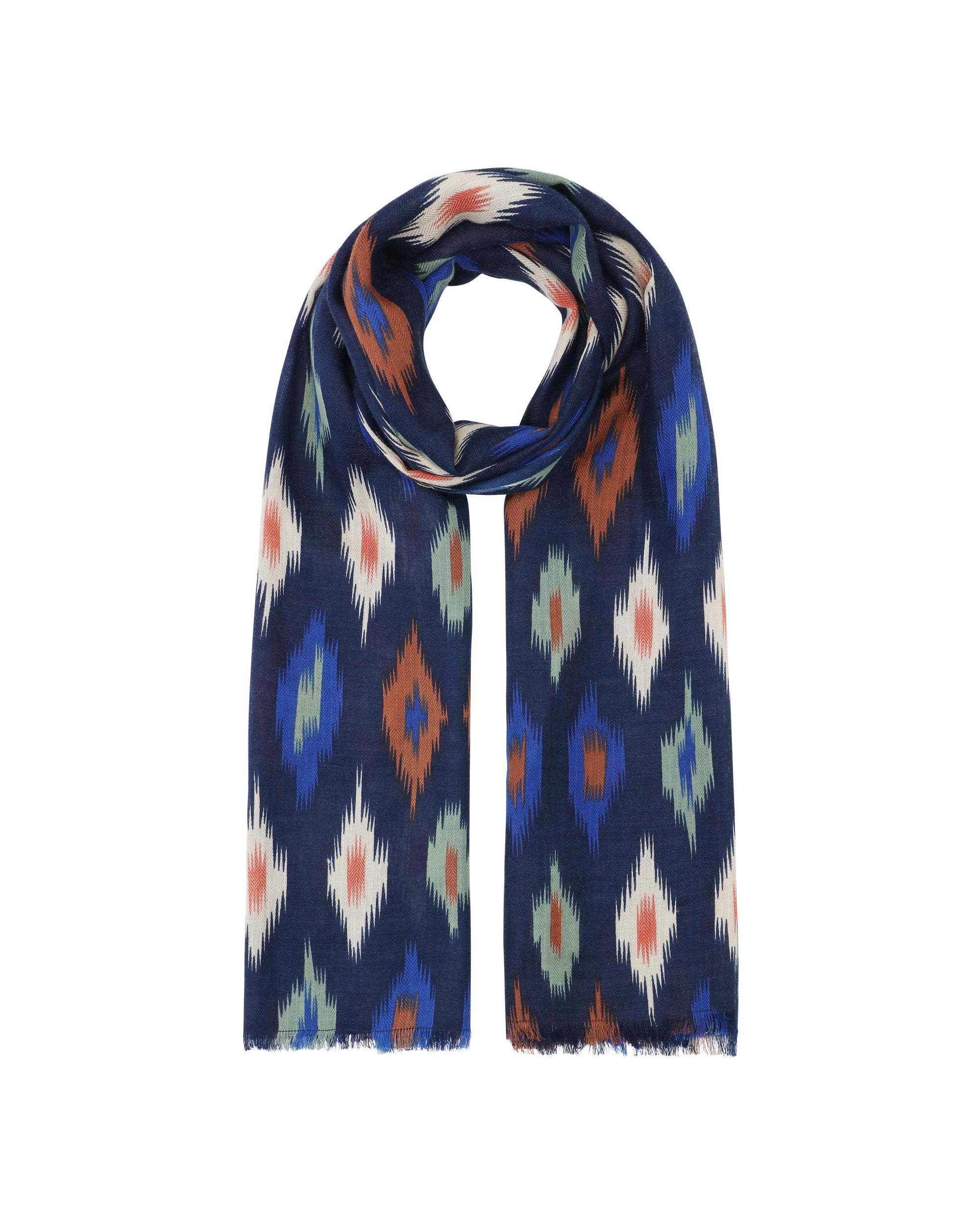 HABIBA KALEIDO SCARF Bananas & Scarves INDIGO