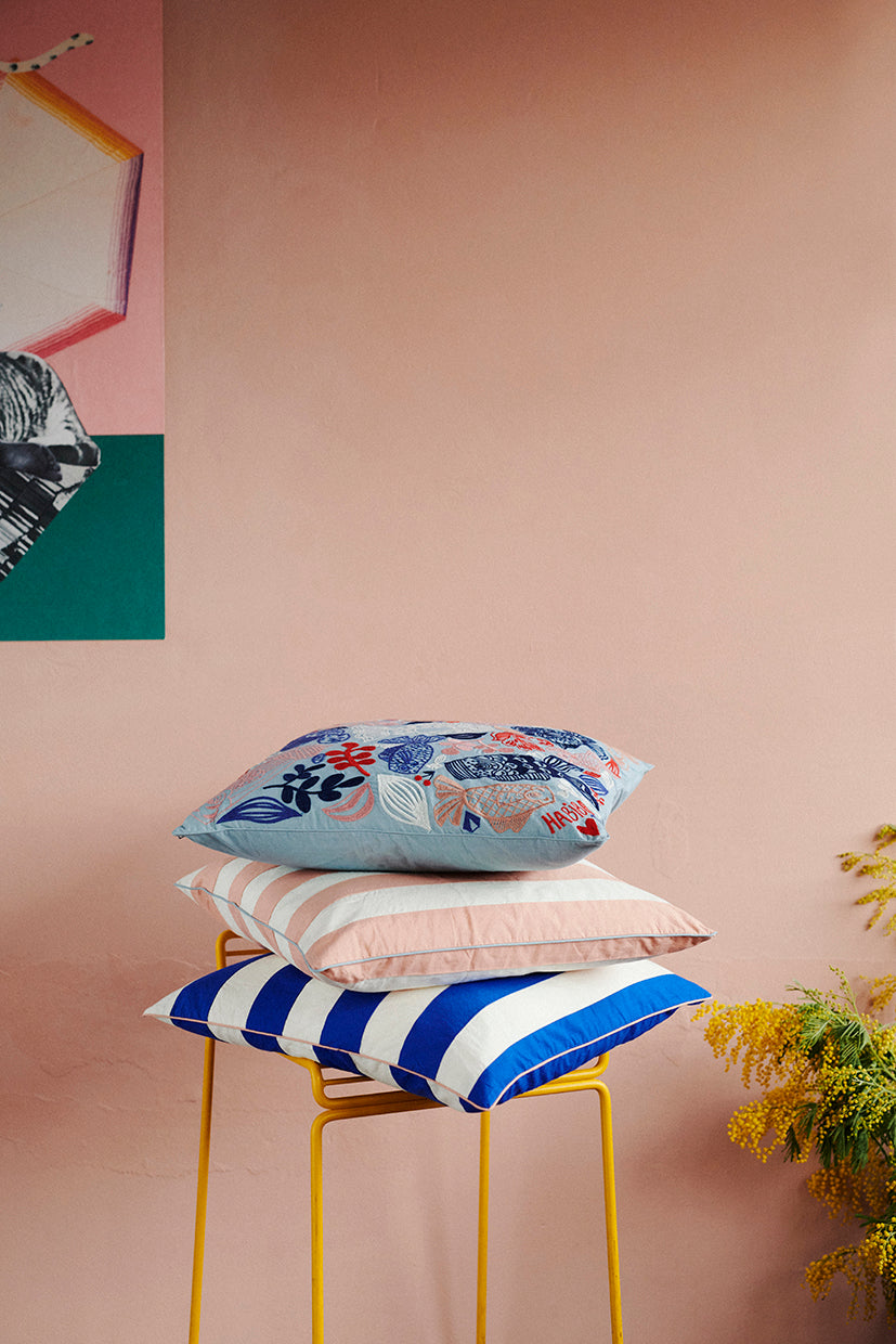 HABIBA KOI CUSHION Cushion case PASTEL BLUE