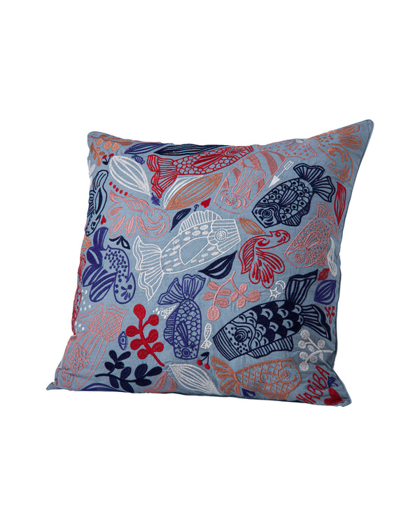 HABIBA KOI CUSHION Cushion case PASTEL BLUE