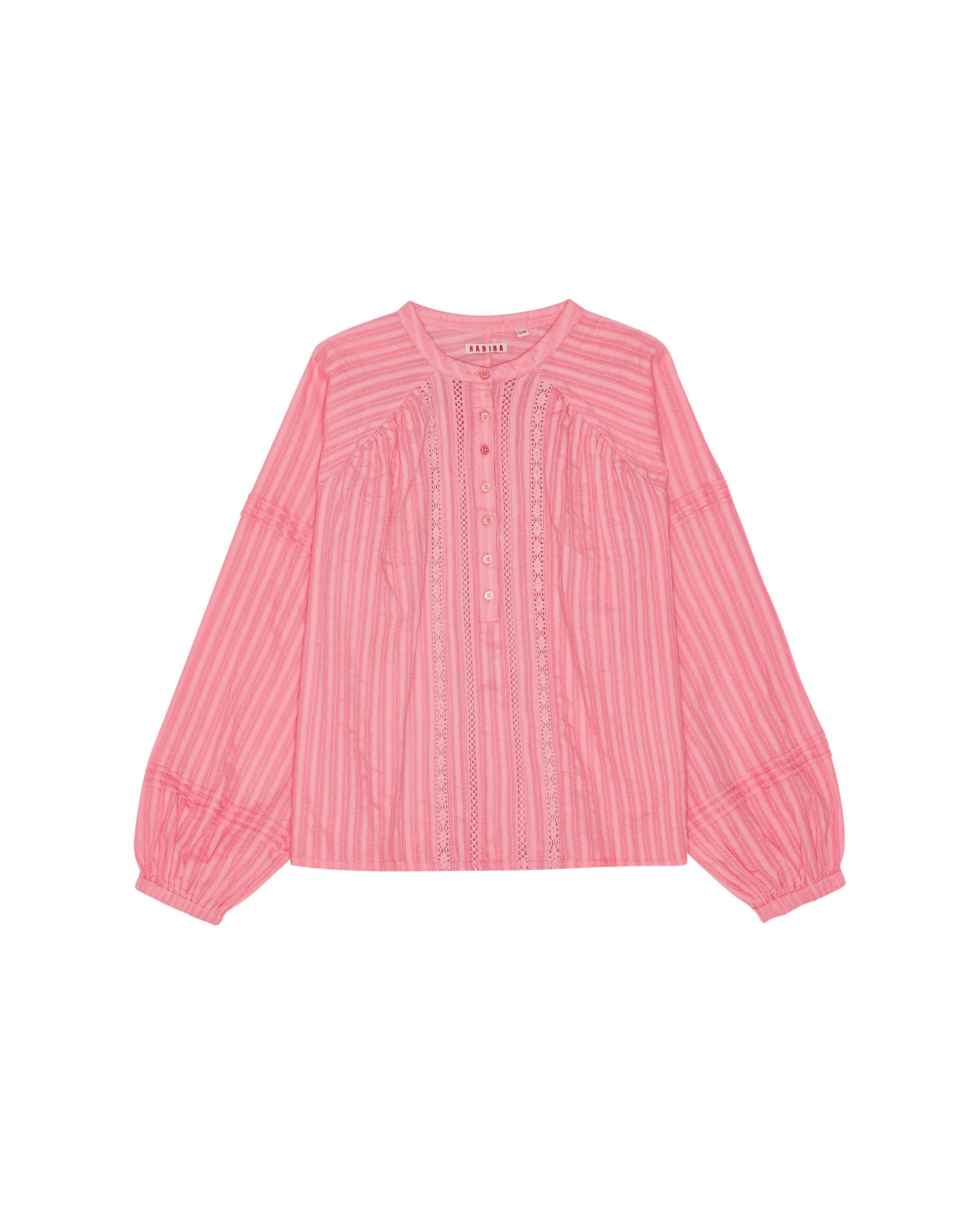 HABIBA LAURA BLOUSE WITH GATHERINGS Blouse FLAMINGO