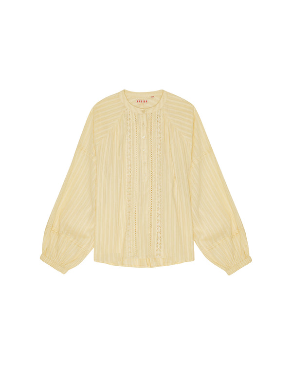 HABIBA LAURA BLOUSE WITH GATHERINGS Blouse VANILLA