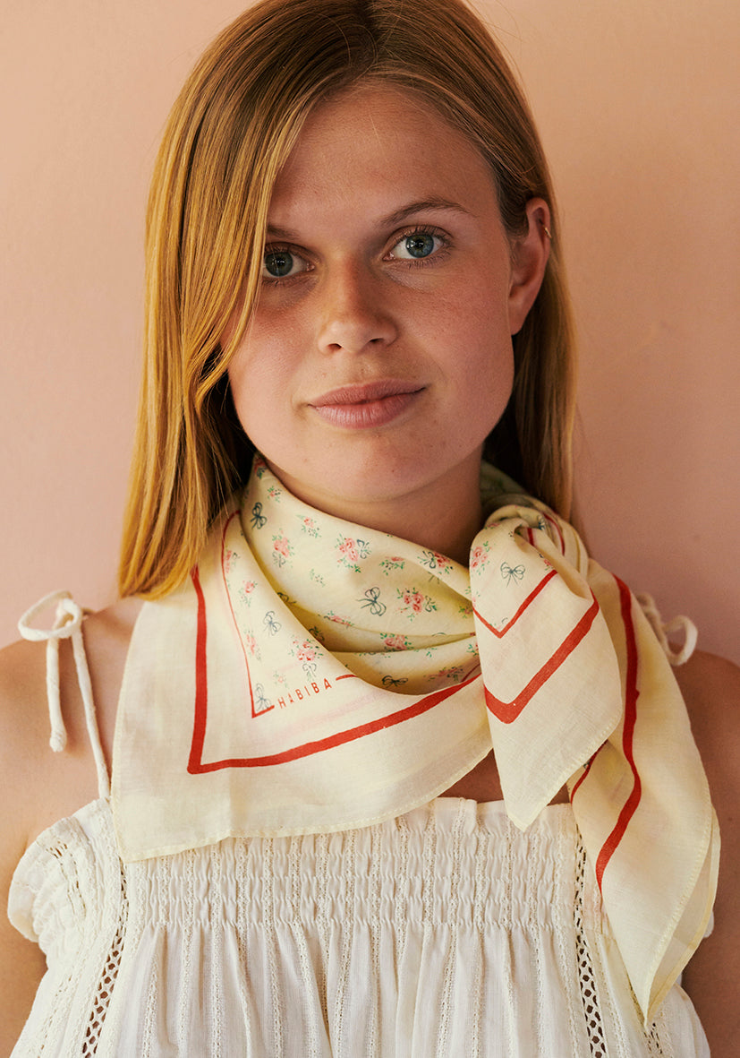 HABIBA LITTLE BOW BANDANA Bandana VANILLA