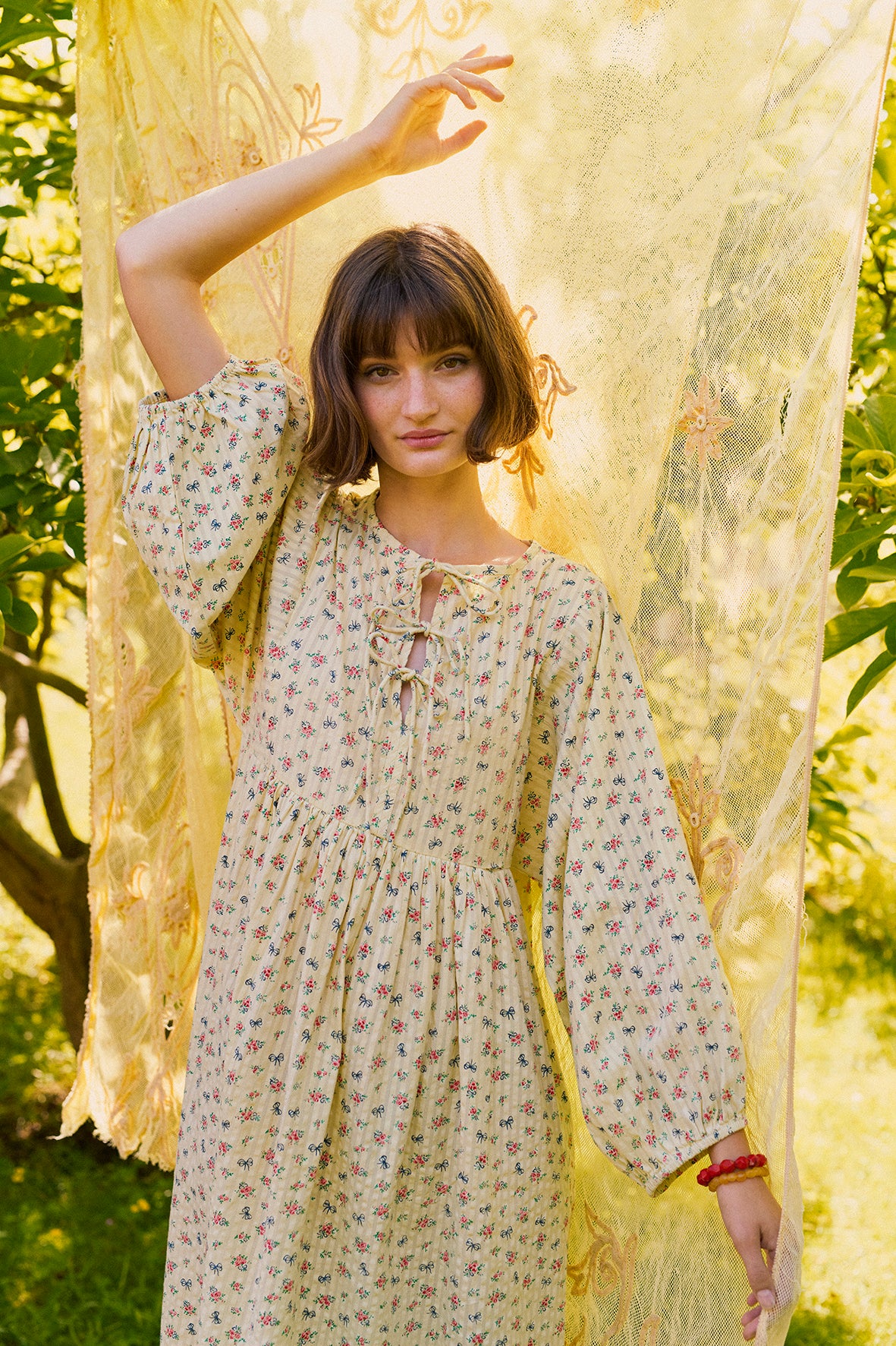 HABIBA LITTLE BOW BOW DRESS Dress VANILLA