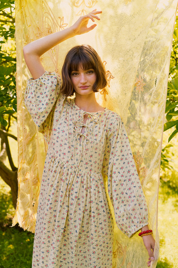HABIBA LITTLE BOW BOW DRESS Dress VANILLA