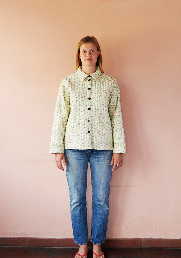 HABIBA LITTLE BOW QUILTED JACKET Jacket VANILLA
