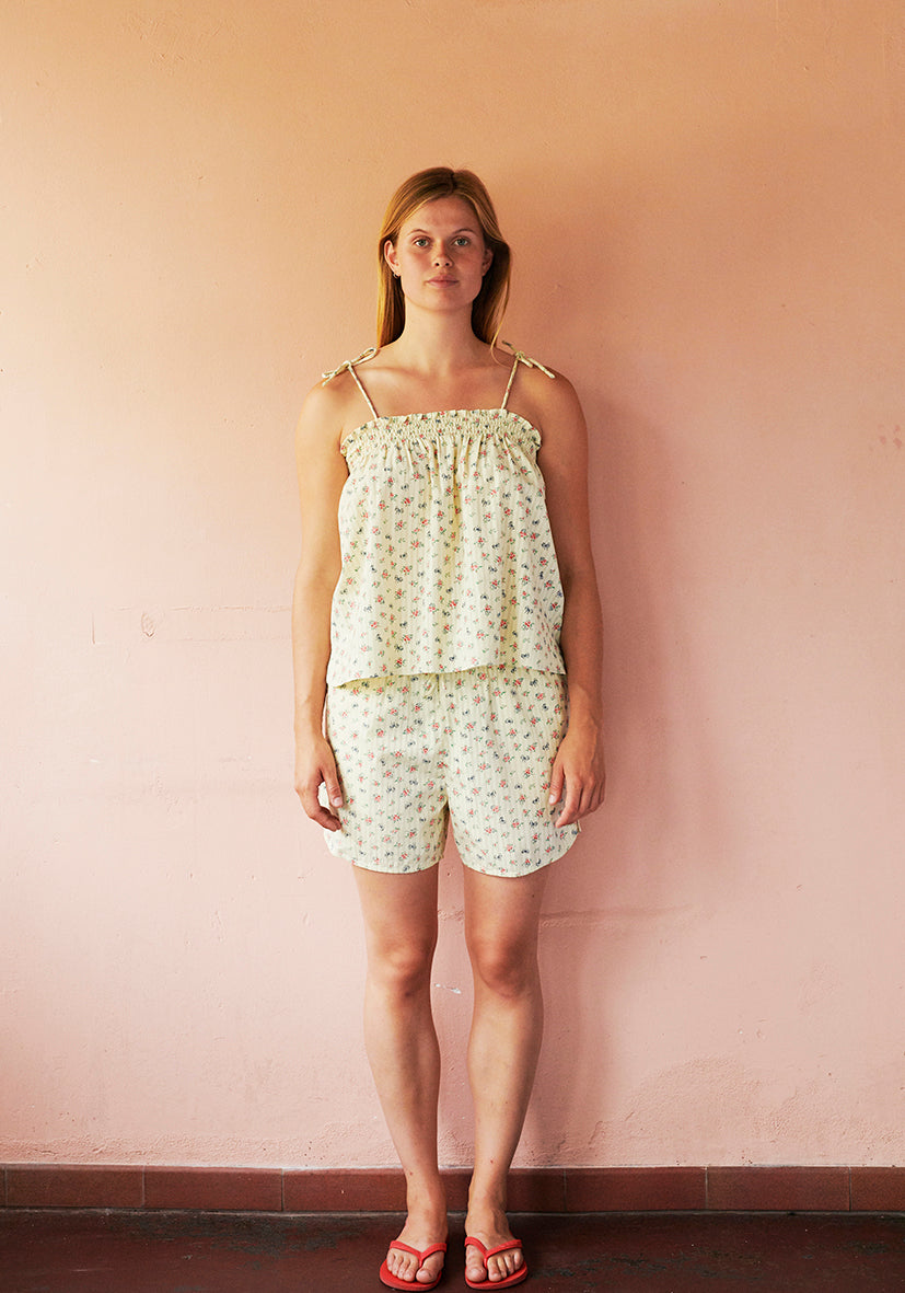 HABIBA LITTLE BOW STRAP TOP Top VANILLA