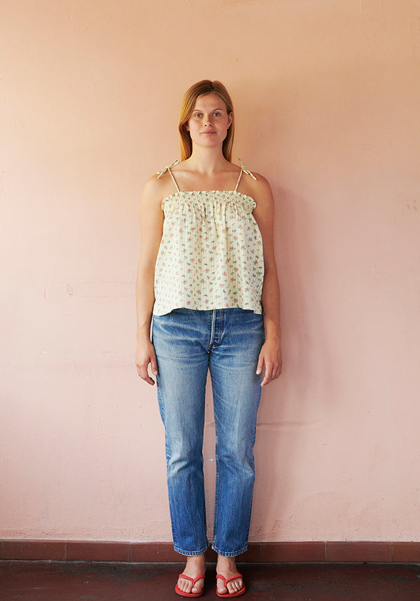 HABIBA LITTLE BOW STRAP TOP Top VANILLA
