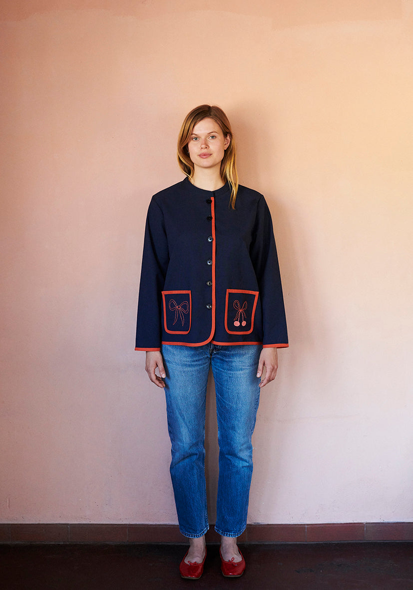 HABIBA NOVA JACKET W/ CHINA COLLAR Jacket INDIGO