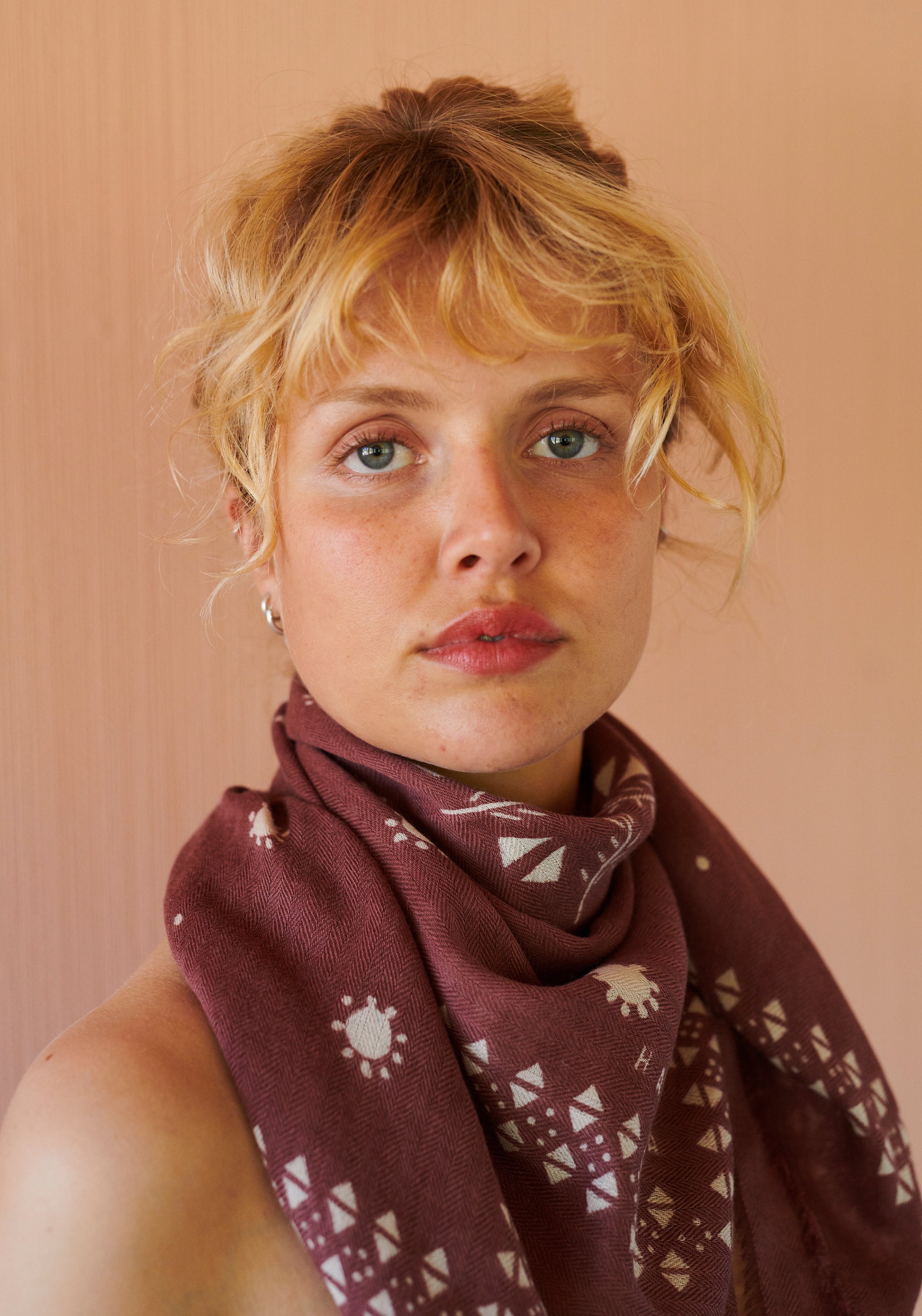 HABIBA PALOMA SCARF Bananas & Scarves BURGUNDY