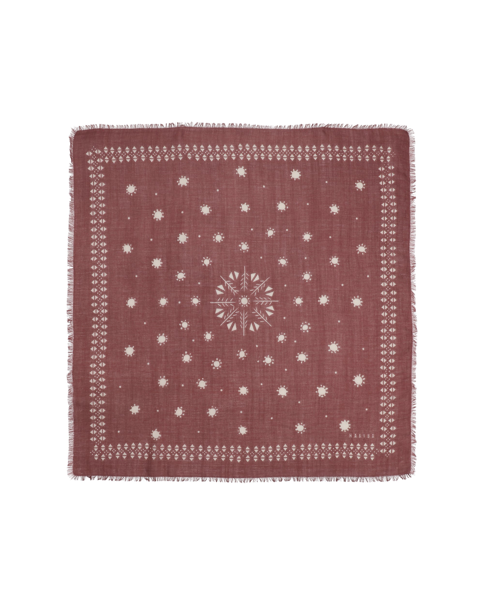 HABIBA PALOMA SCARF Bananas & Scarves BURGUNDY
