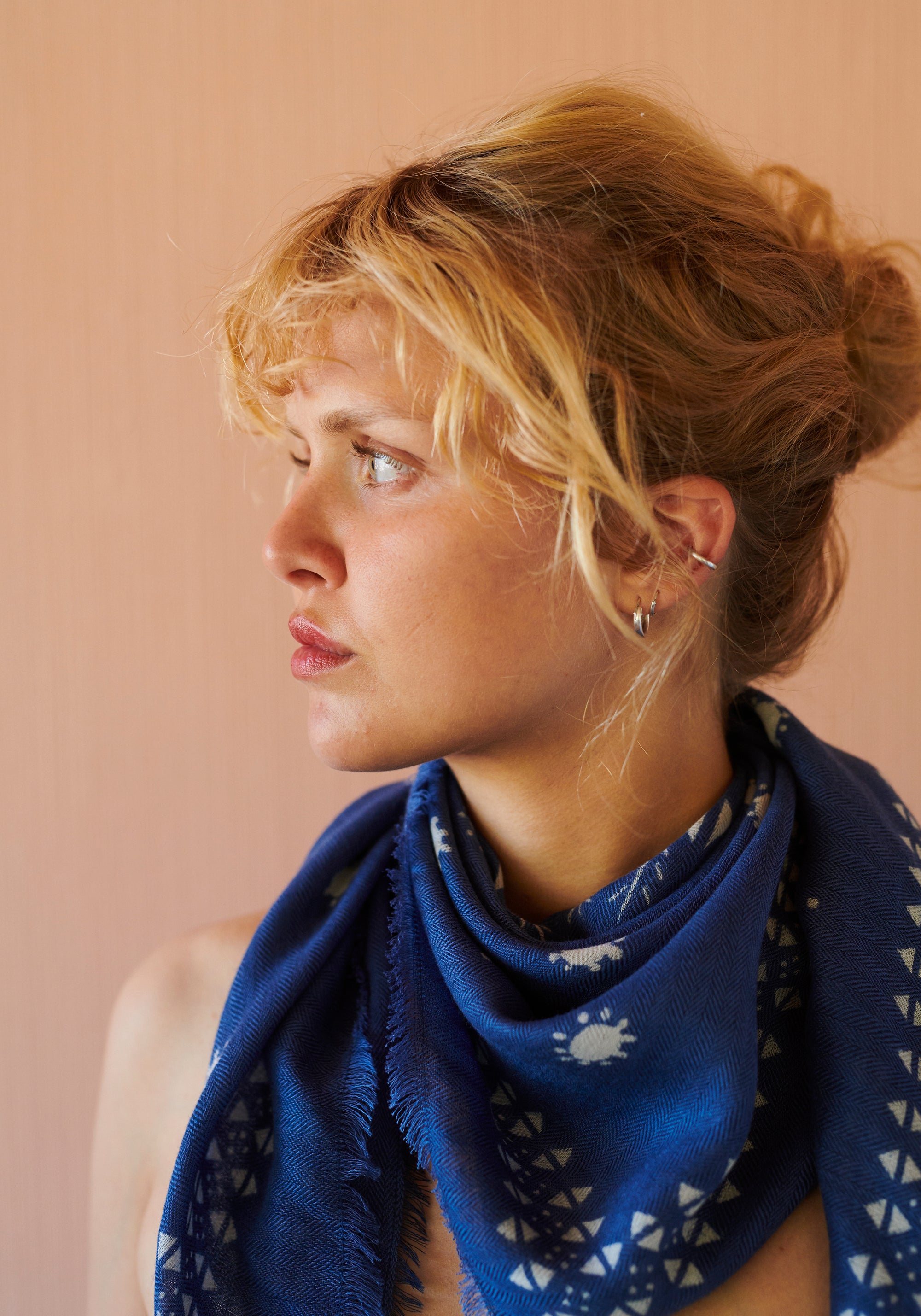 HABIBA PALOMA SCARF Bananas & Scarves INDIGO
