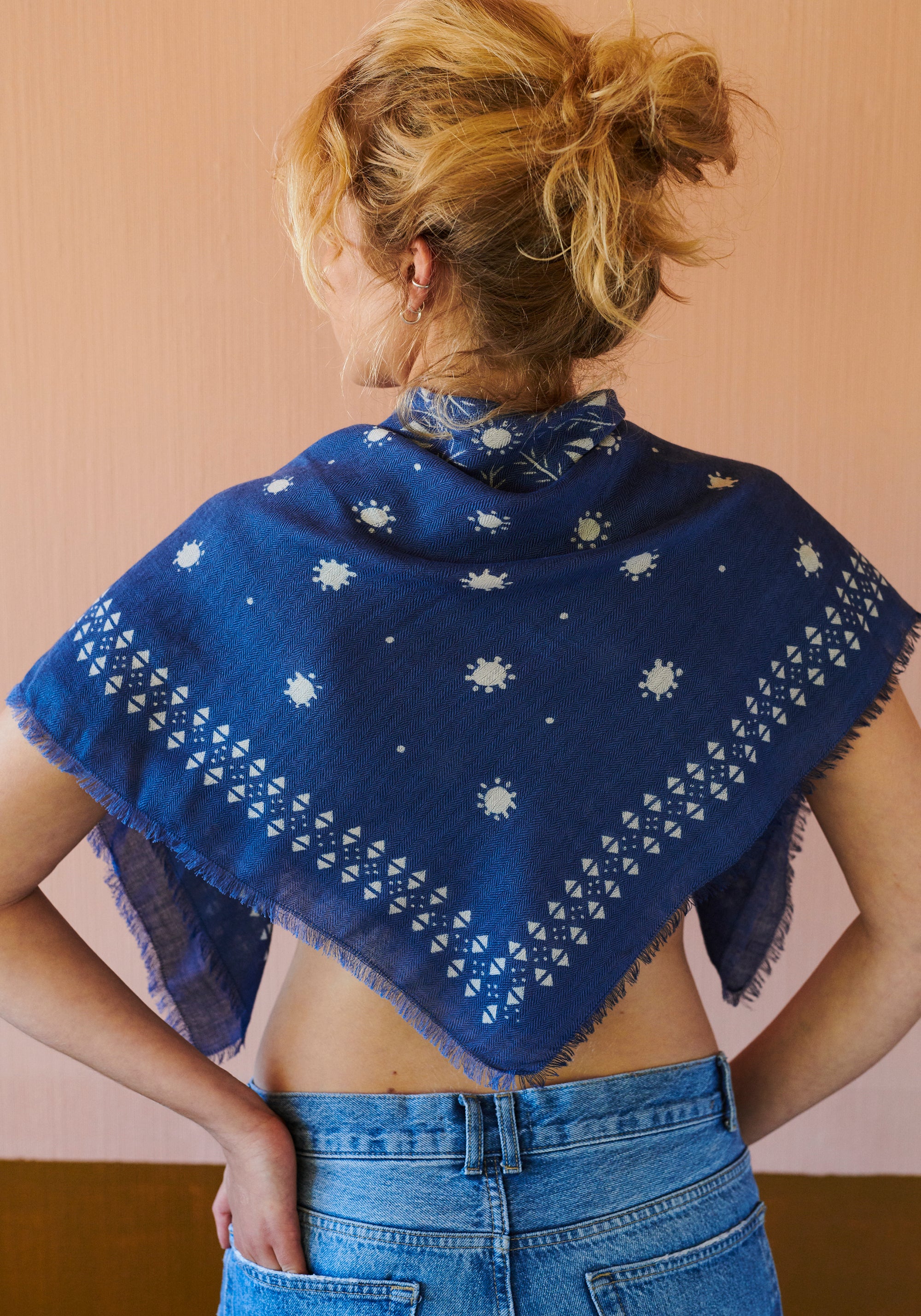HABIBA PALOMA SCARF Bananas & Scarves INDIGO