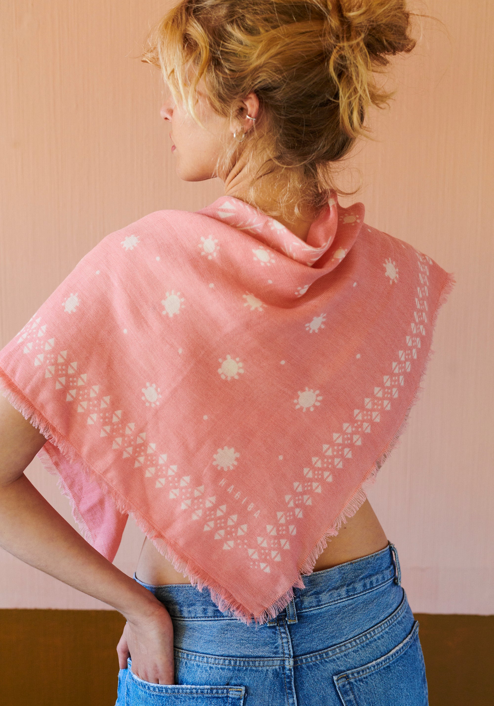 HABIBA PALOMA SCARF Bananas & Scarves PINK