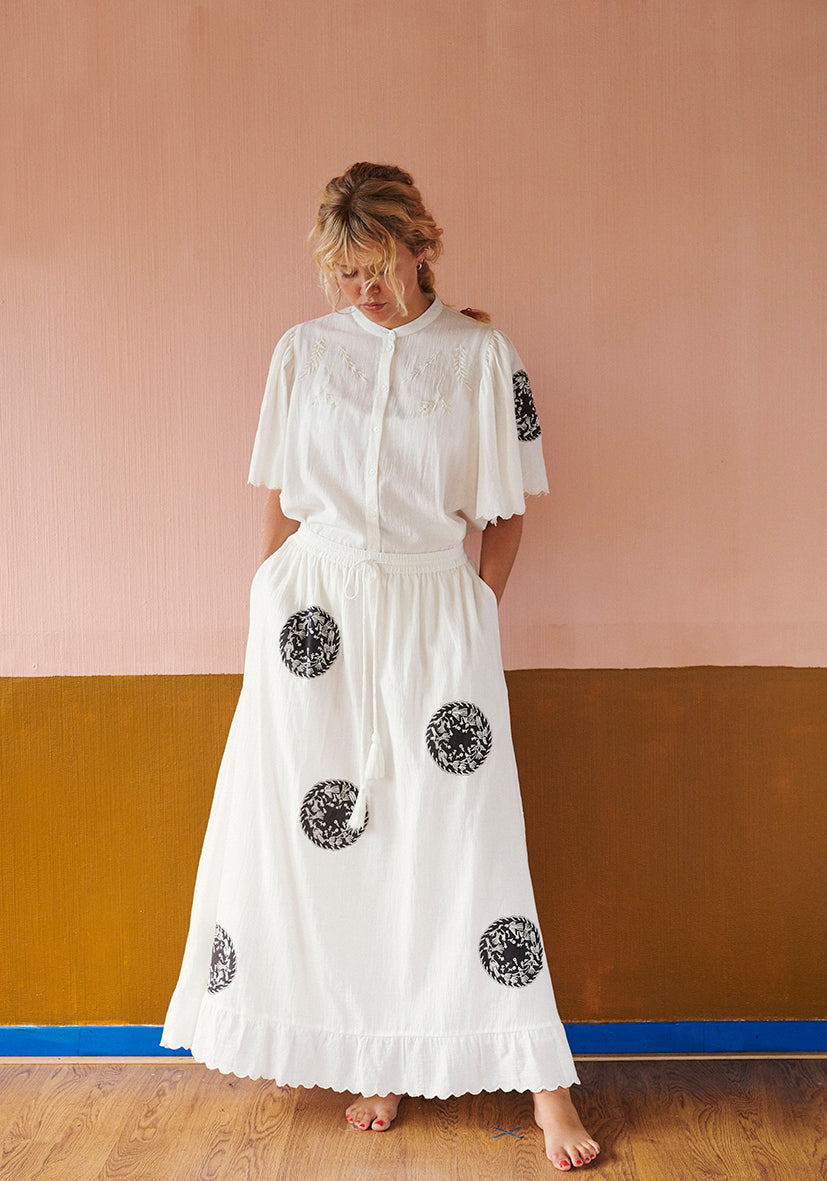 HABIBA PATTIE MAXI SKIRT Skirt VANILLA