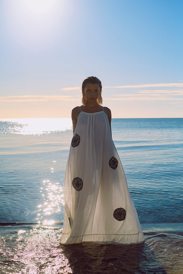 HABIBA PATTIE STRAP DRESS MAXI Dress VANILLA