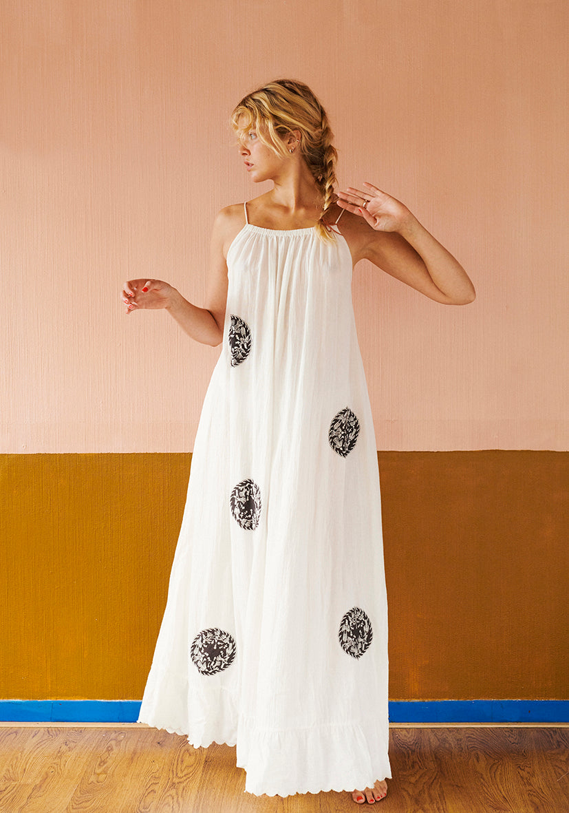 HABIBA PATTIE STRAP DRESS MAXI Dress VANILLA
