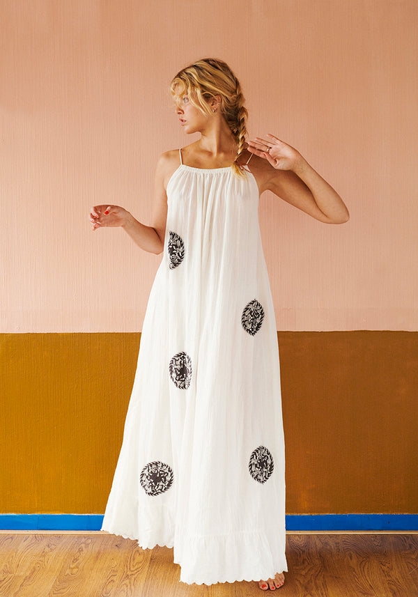 HABIBA PATTIE STRAP DRESS MAXI Dress VANILLA