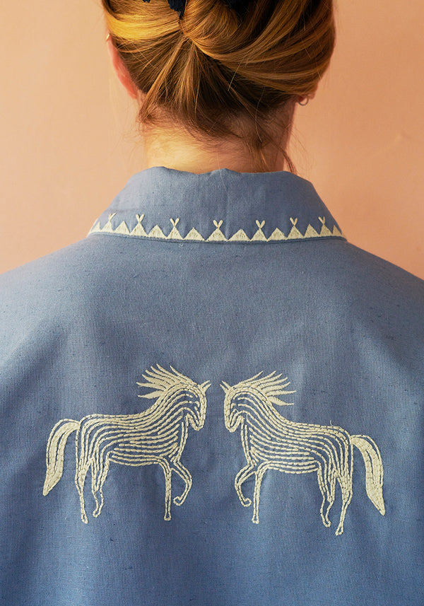HABIBA POLLY EMBROIDERY JACKET Jacket SEA