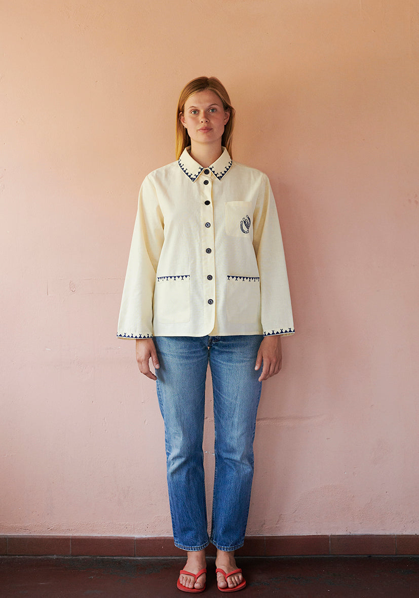 HABIBA POLLY EMBROIDERY JACKET Jacket VANILLA