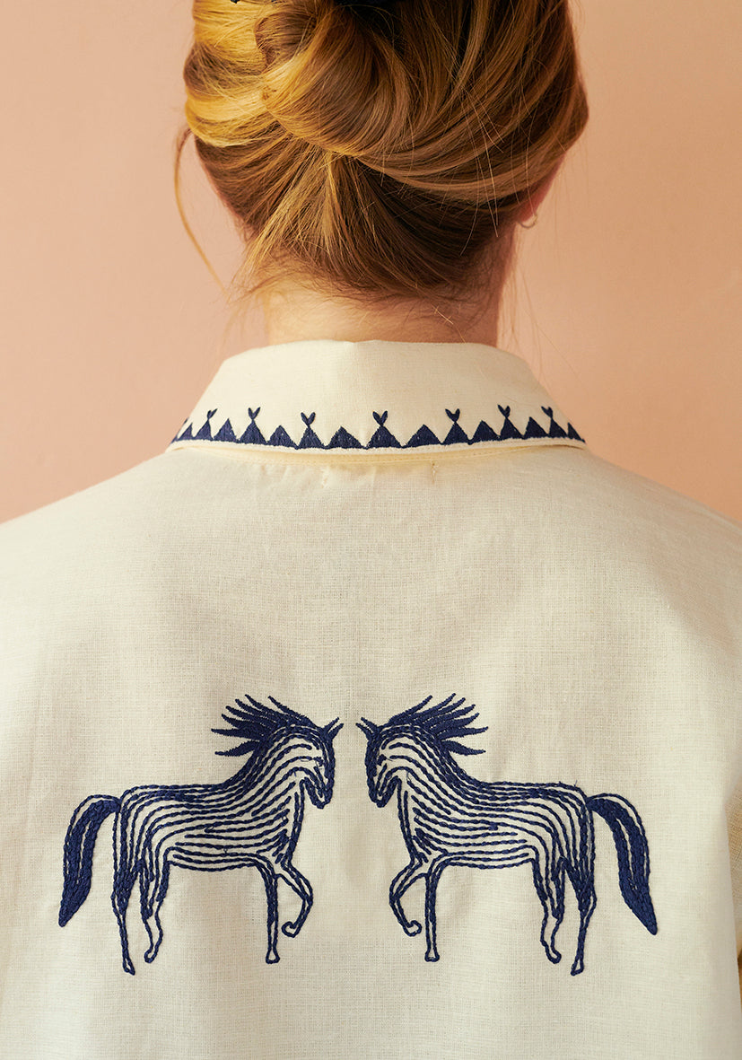 HABIBA POLLY EMBROIDERY JACKET Jacket VANILLA
