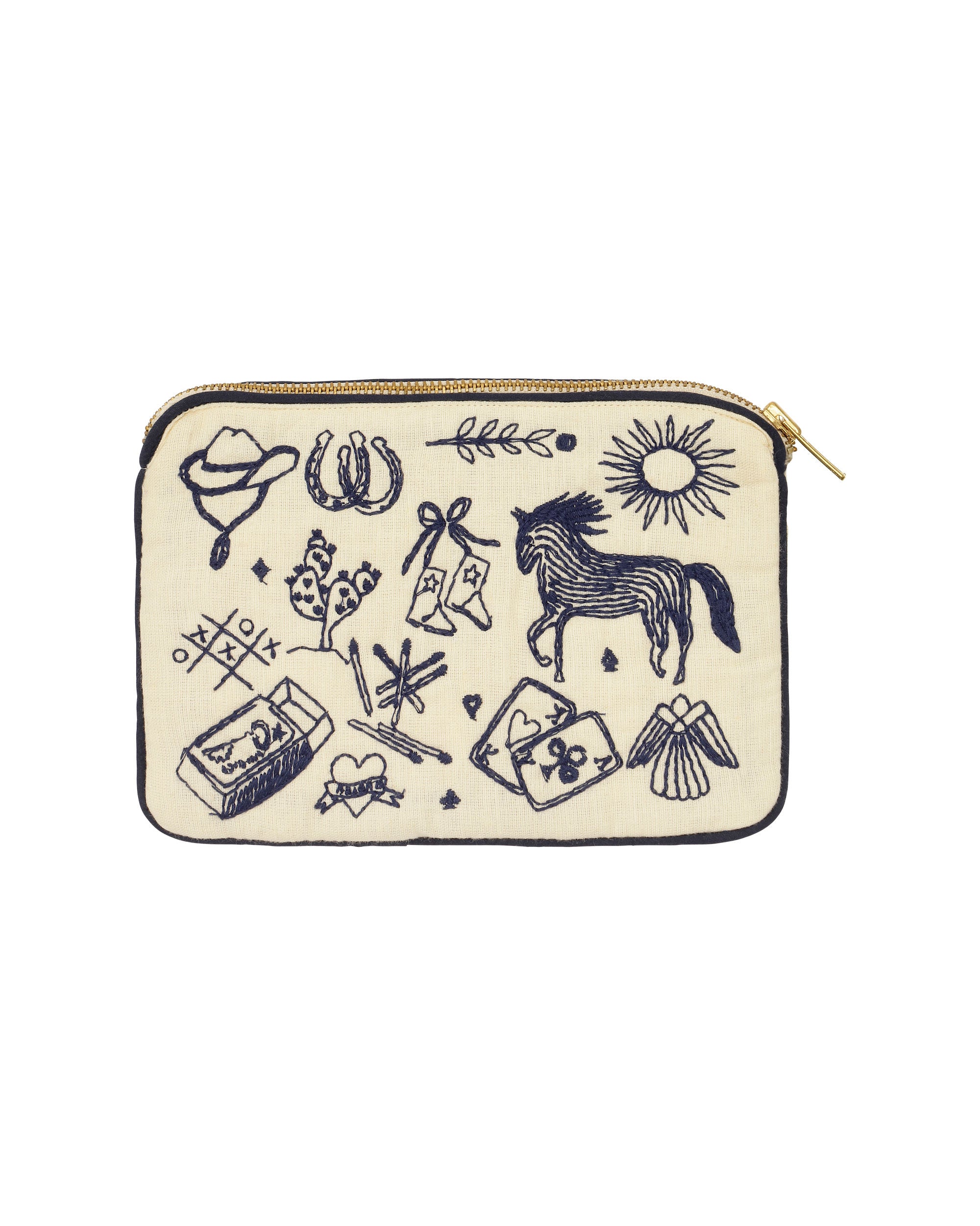 HABIBA POLLY EMBROIDERY MINI CLUTCH Mini clutch VANILLA