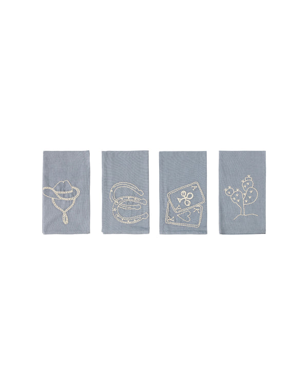 HABIBA POLLY EMBROIDERY TABLE NAPKINS 4 PCS Table napkins SEA
