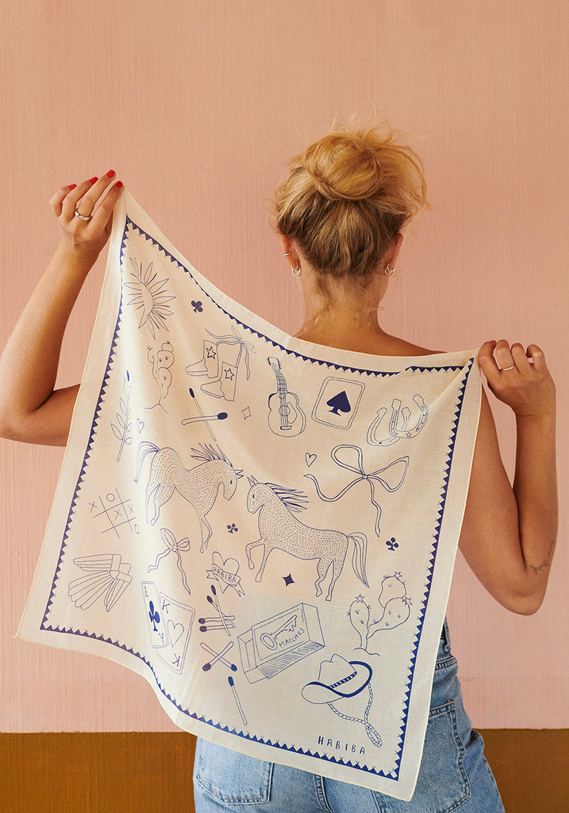HABIBA POLLY SOLO BANDANA Bandana JAPAN BLUE