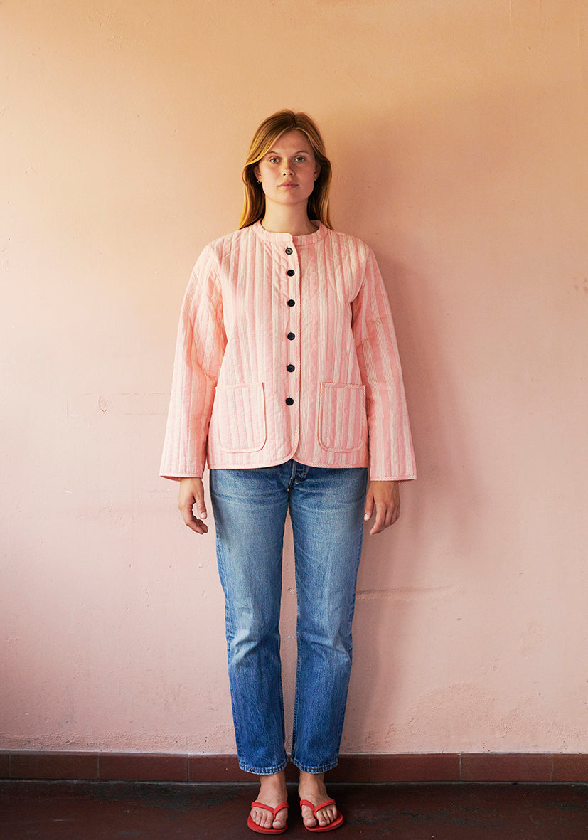 HABIBA STOCKHOLM STRIPE CHINA JACKET Jacket FLAMINGO