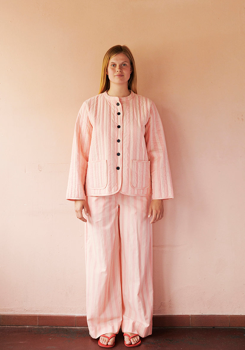 HABIBA STOCKHOLM STRIPE CHINA JACKET Jacket FLAMINGO