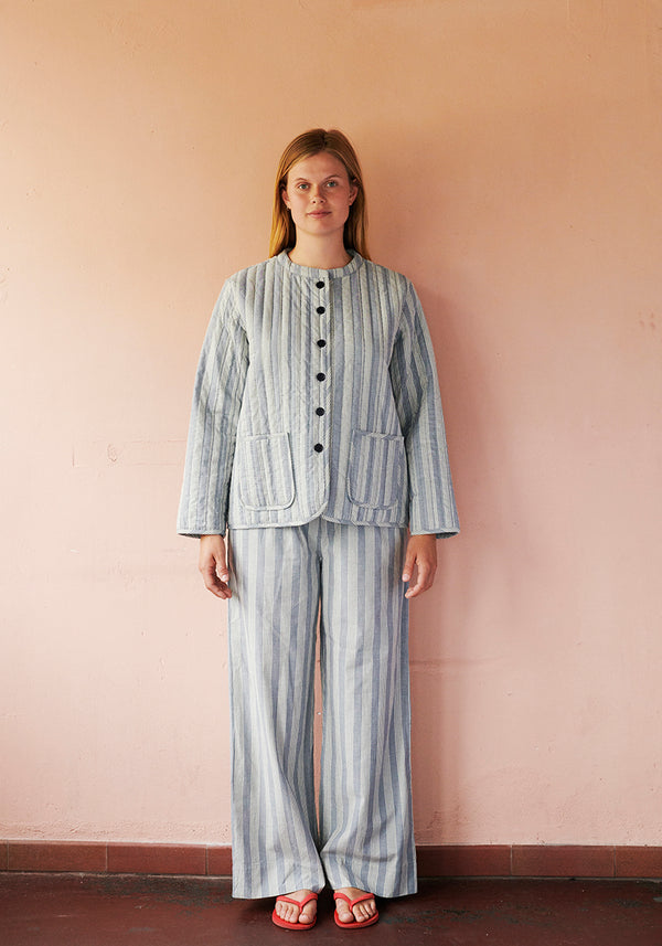 HABIBA STOCKHOLM STRIPE PANTS RELAXED Pants SEA