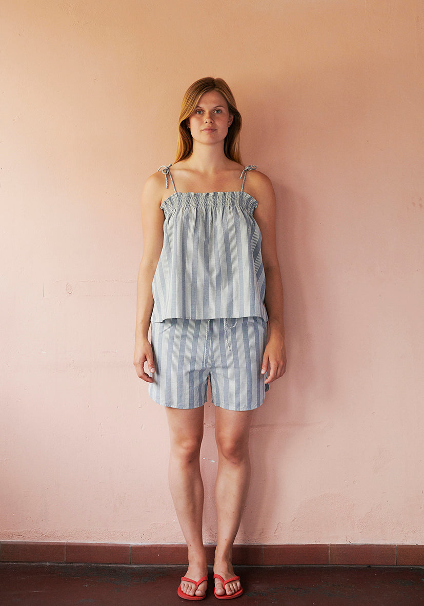 HABIBA STOCKHOLM STRIPE SHORTS Pants SEA