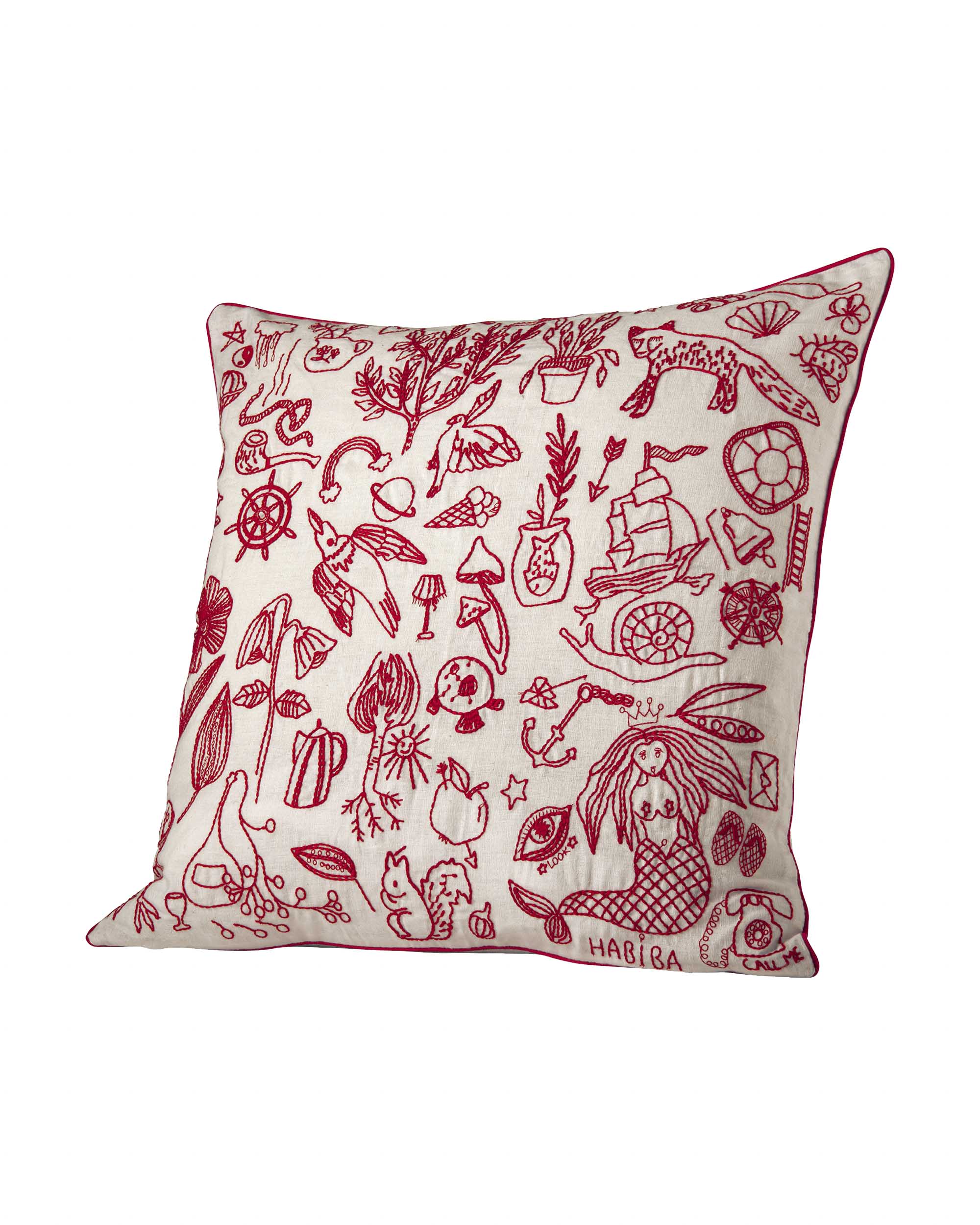HABIBA VANESSA CUSHION Cushion IVORY
