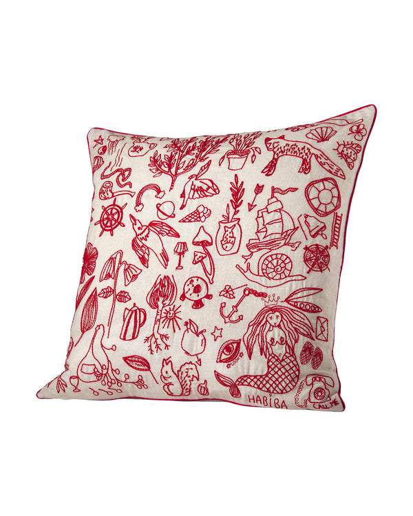 HABIBA VANESSA CUSHION Cushion IVORY