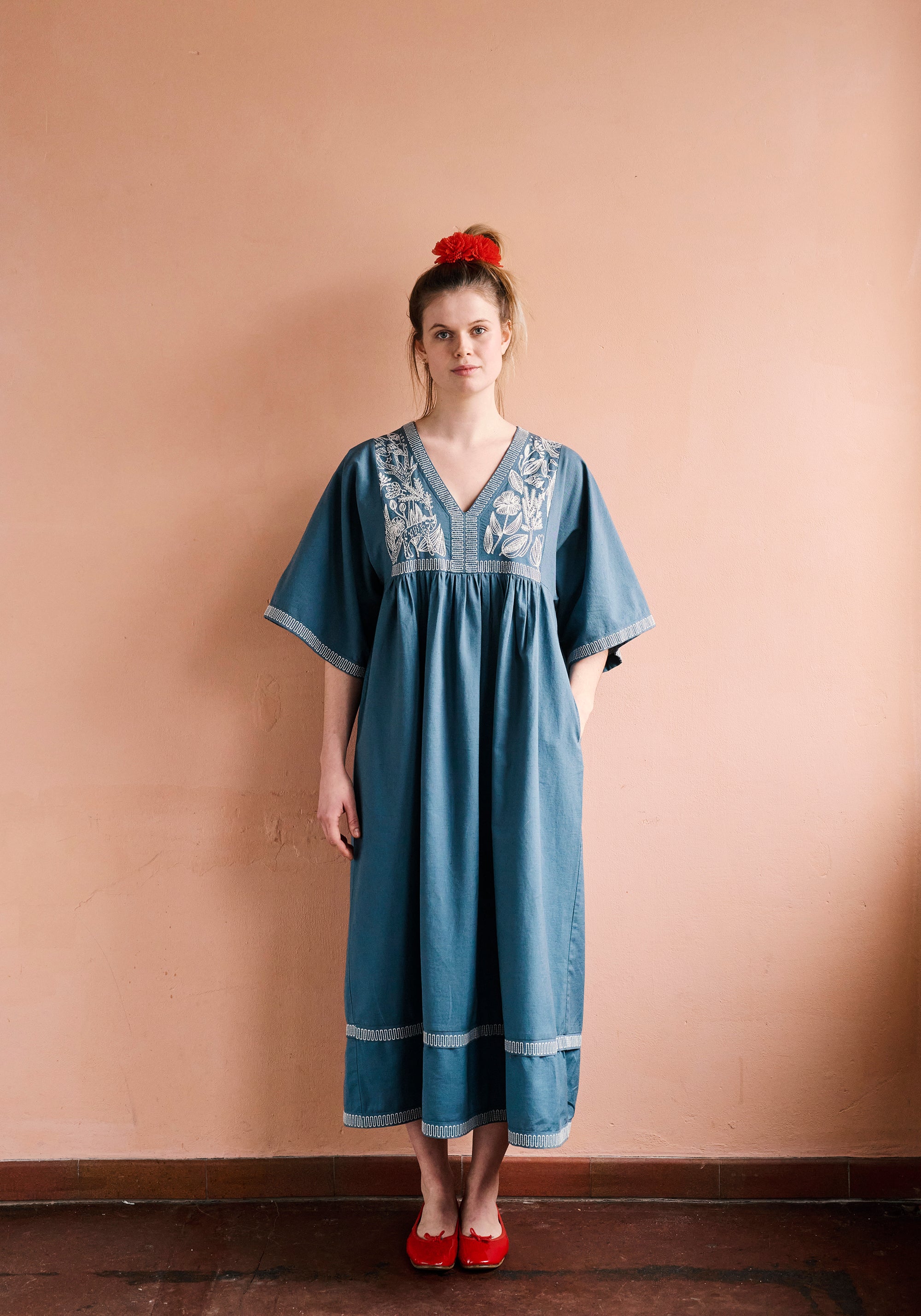 HABIBA VANESSA DRESS 3/4 SLEEVE Dress BLUE MOON